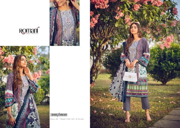 Romani Aarzu Vol 13 Soft Cotton Digital Printed Dress Material - Image 12