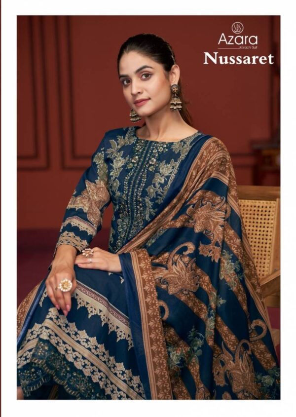 Radhika Azara Nussaret Cambric Cotton Dress Material Collection