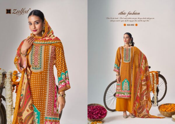 Zulfat Aayat Vol 14 Rayon Digital Printed Dress Material Collection - Image 10