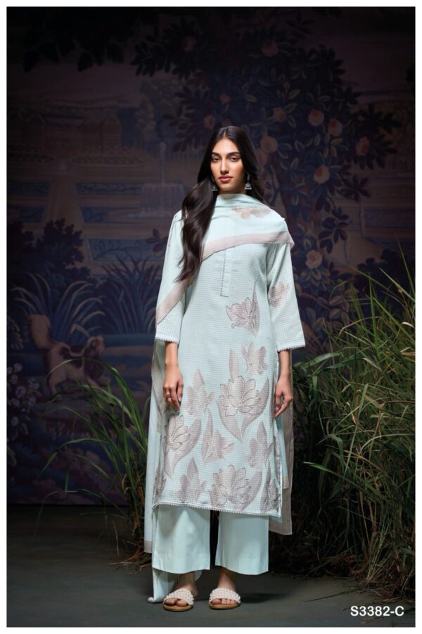 Ganga Geva Cotton Doddy Printed Embroidered Salwar Suit Collection - Image 6