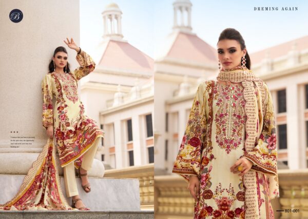 Belliza Guzarish Vol 20 Cotton Digital Printed Dress Material - Image 3