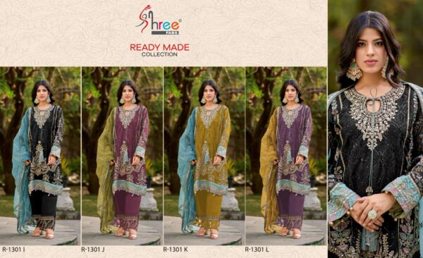 Shree R 1301 I To L Embroidered Ready Made Pakistani Salwar Suits - Image 2