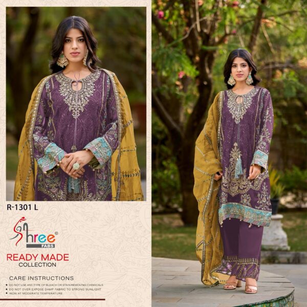 Shree R 1301 I To L Embroidered Ready Made Pakistani Salwar Suits - Image 6