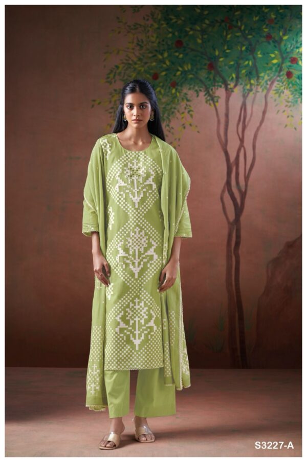 Ganga Belen Cotton Printed Embroidered Salwar Suit Collection - Image 2