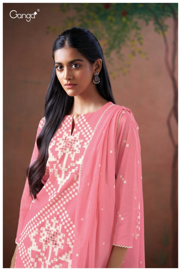 Ganga Belen Cotton Printed Embroidered Salwar Suit Collection - Image 6