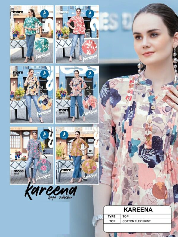 Kaya Kareena Cotton Flex Printed Short Top Collection - Image 2