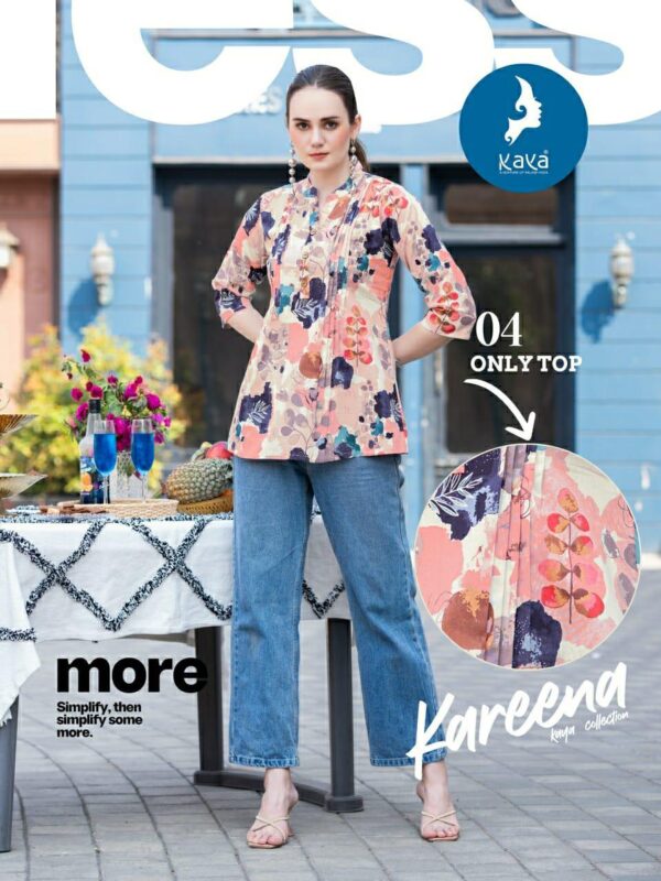 Kaya Kareena Cotton Flex Printed Short Top Collection - Image 3