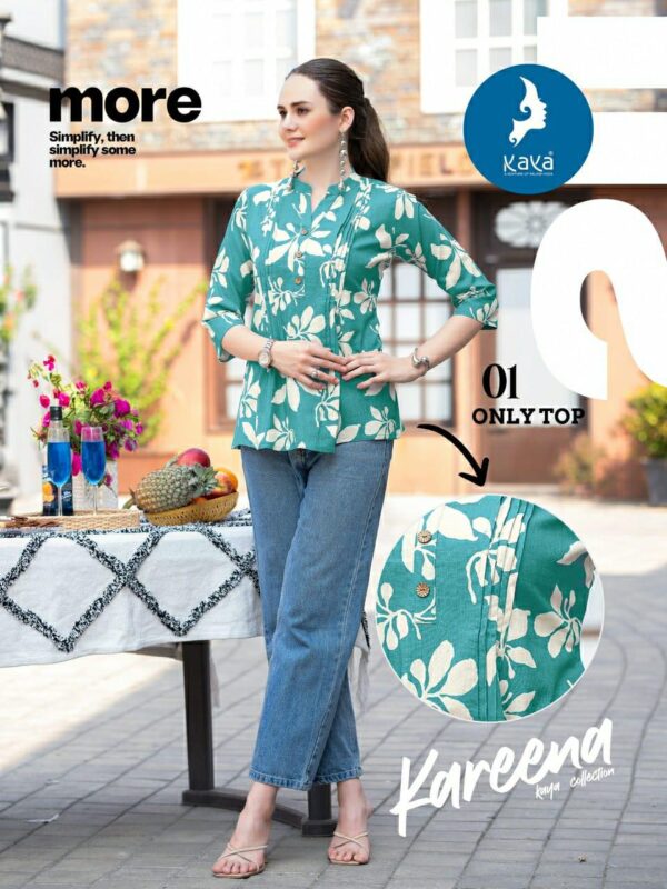 Kaya Kareena Cotton Flex Printed Short Top Collection - Image 7