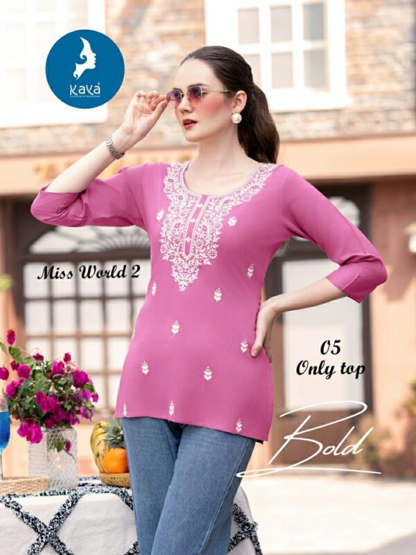 Kaya Miss World 2 Rayon Western Short Top Collection - Image 2