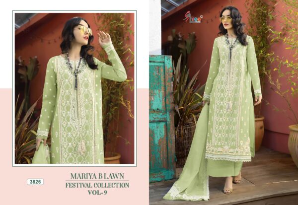 Shree Mariya B Lawn Festival Collection Vol 9 Salwar Suit - Image 2