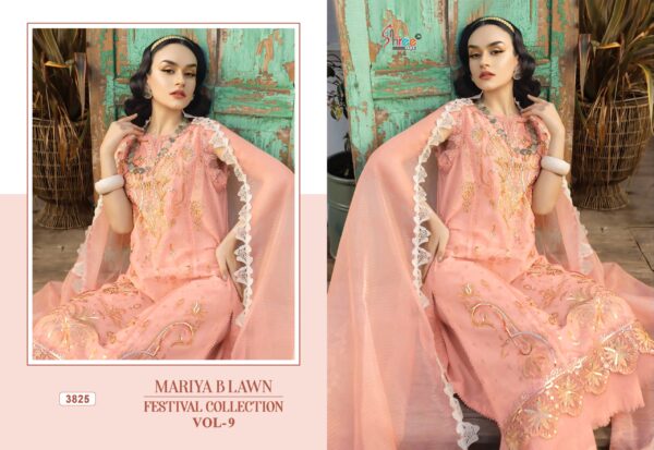 Shree Mariya B Lawn Festival Collection Vol 9 Salwar Suit - Image 6