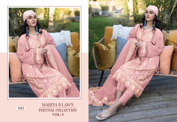 Shree Mariya B Lawn Festival Collection Vol 9 Salwar Suit - Image 7