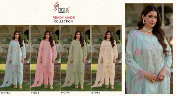 Shree R 1373 Cambric Cotton Ready Made Pakistani Salwar Suits - Image 6