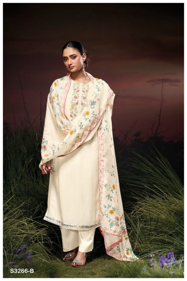 Ganga Janita Bemberg Silk Embroidered Salwar Suit Collection - Image 3