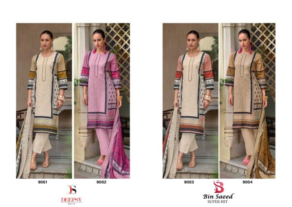 Deepsy Bin Saeed Super Hit Cotton Pakistani Salwar Kameez - Image 2