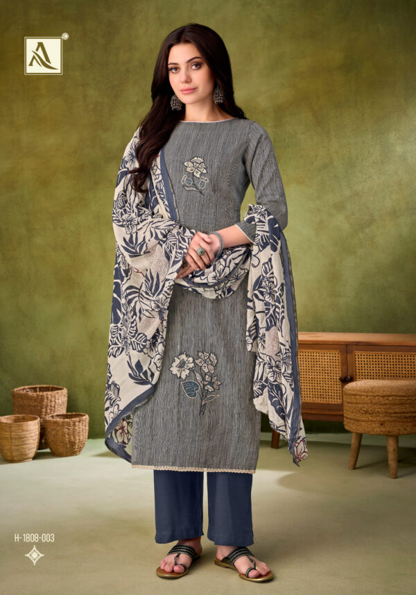 Alok Vihani Embroidered Printed Dress Material Collection - Image 2