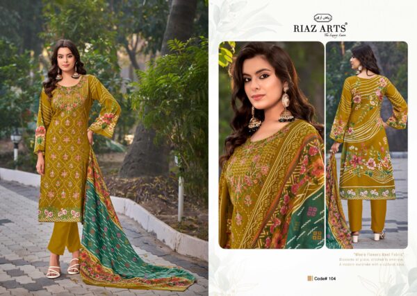 Riaz Arts Elan Vol 2 Lawn Cotton Printed Dress Material Collection - Image 7