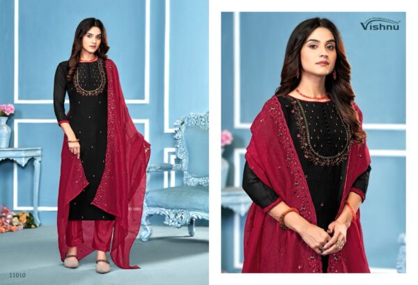 Vishnu Saira Crunchey Silk Fancy Dress Material Collection - Image 3
