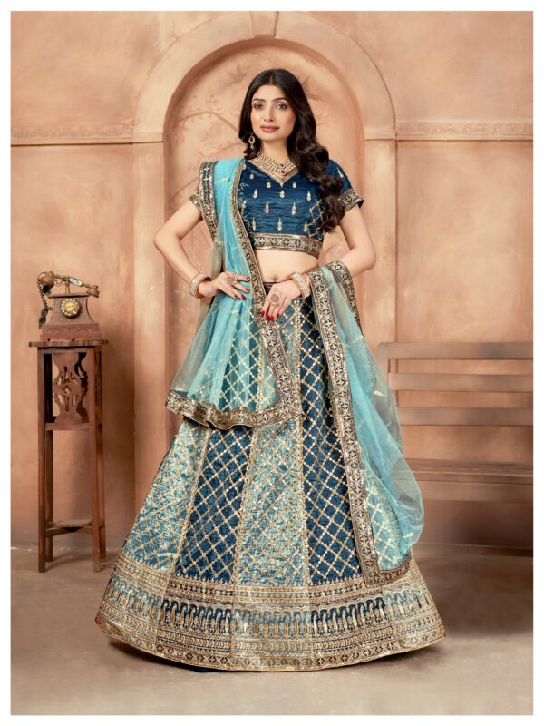 Gold Crush 1001 Designer Lehenga Choli Collection - Image 2