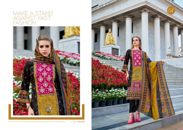 Belliza Dil E Nagma Jam Cotton Digital Printed Dress Material Collection - Image 4