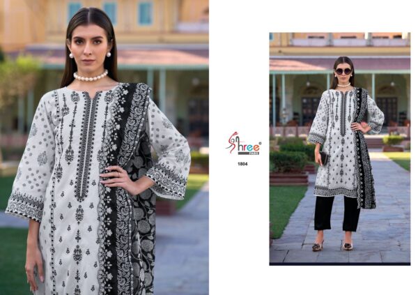 Shree Bin Saeed Lawn Collection Vol 18 Pakistani Salwar Kameez - Image 5