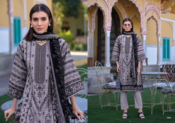 Shree Bin Saeed Lawn Collection Vol 18 Pakistani Salwar Kameez - Image 7