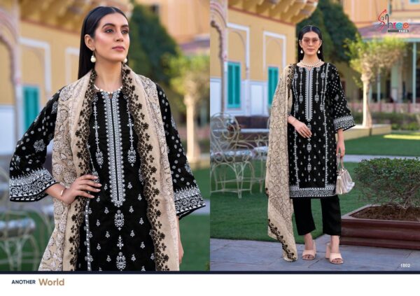 Shree Bin Saeed Lawn Collection Vol 18 Pakistani Salwar Kameez - Image 2