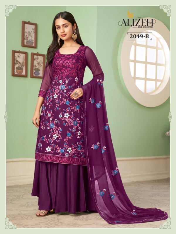 Alizeh Zaida Vol 10 Georgette Designer Salwar Suit Collection - Image 8
