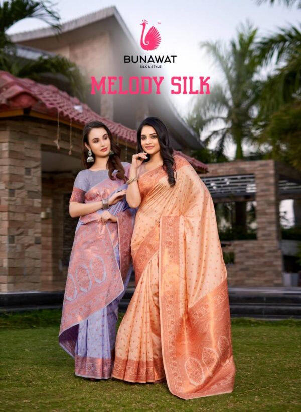 Bunawat Melody Silk Festival Wear Fancy Silk Sarees Collection