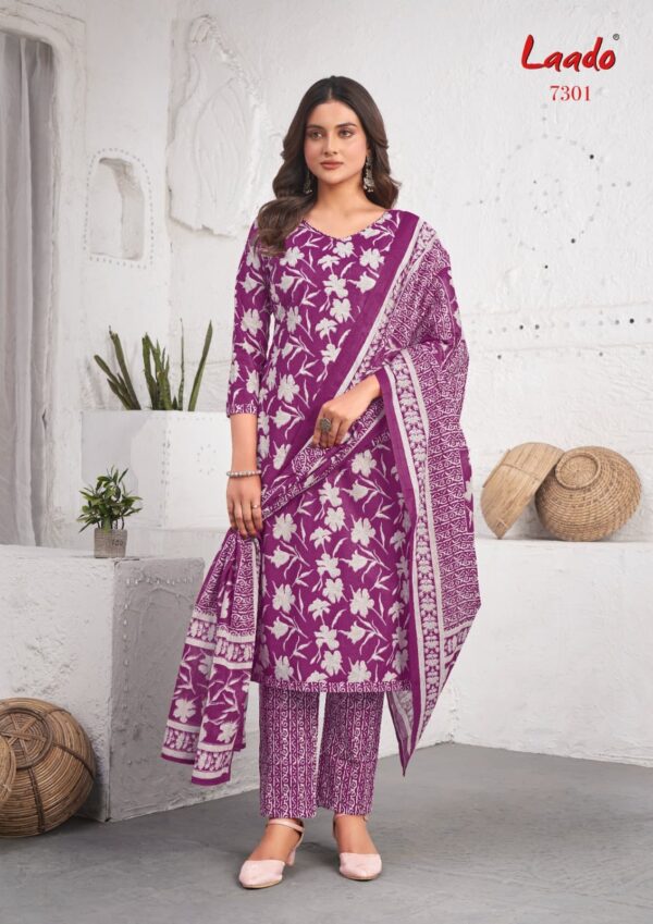 Laado Vol 73 Cotton Printed Dress Material Collection - Image 2