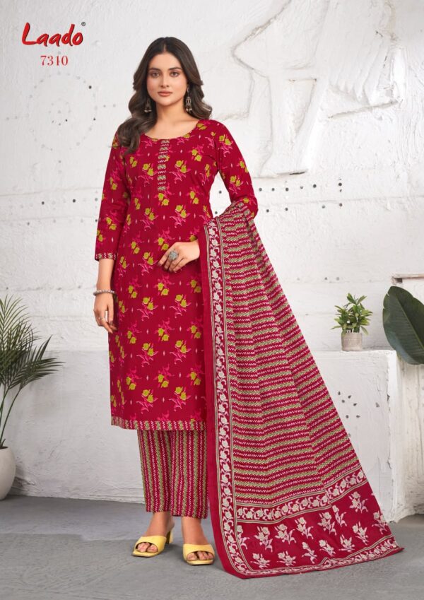 Laado Vol 73 Cotton Printed Dress Material Collection - Image 5