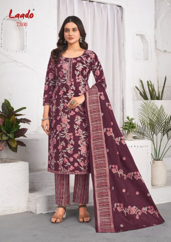 Laado Vol 73 Cotton Printed Dress Material Collection - Image 8