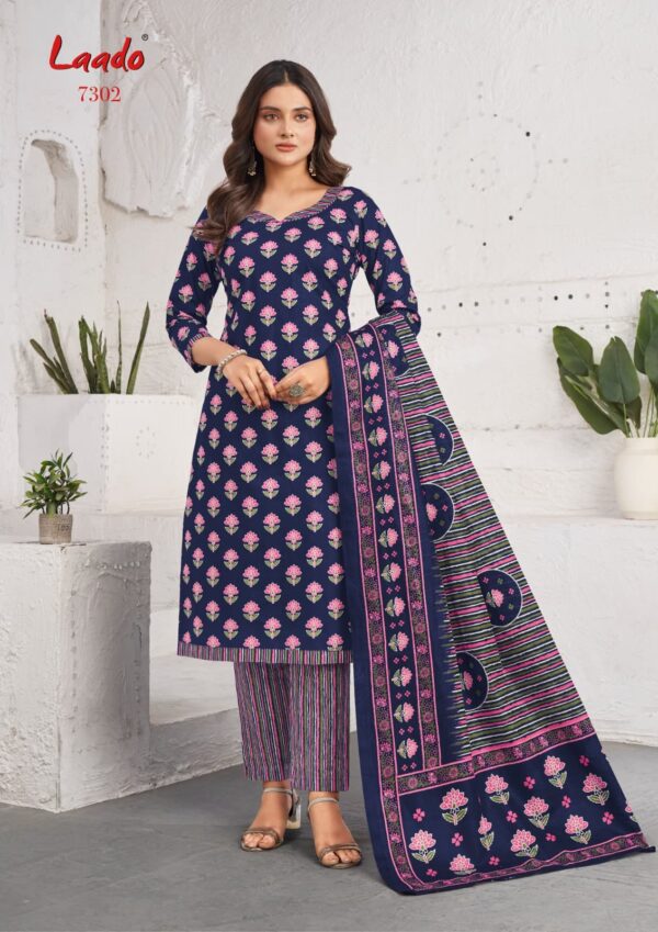 Laado Vol 73 Cotton Printed Dress Material Collection - Image 9