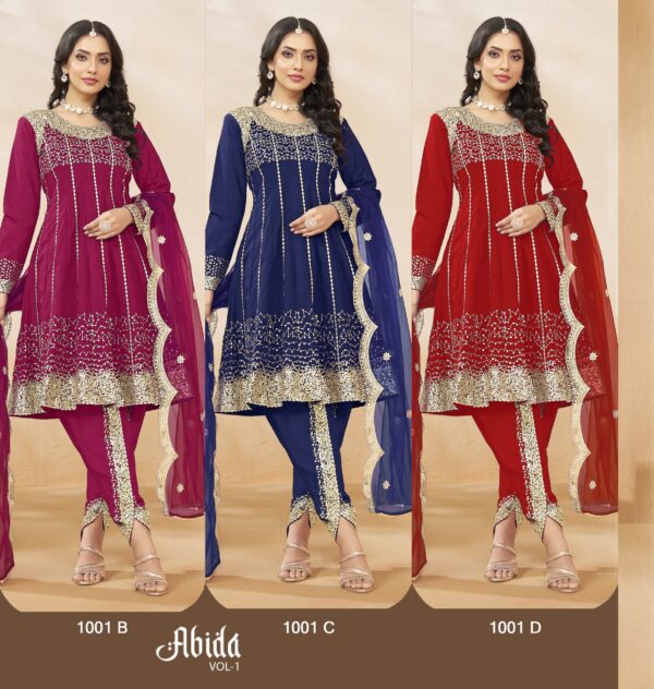 Abida Vol 1 Art Silk Designer Salwar Kameez Collection - Image 5