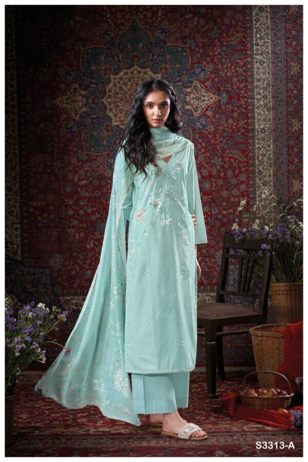 Ganga Bret Cotton Printed Embroidered Salwar Suit Collection - Image 4