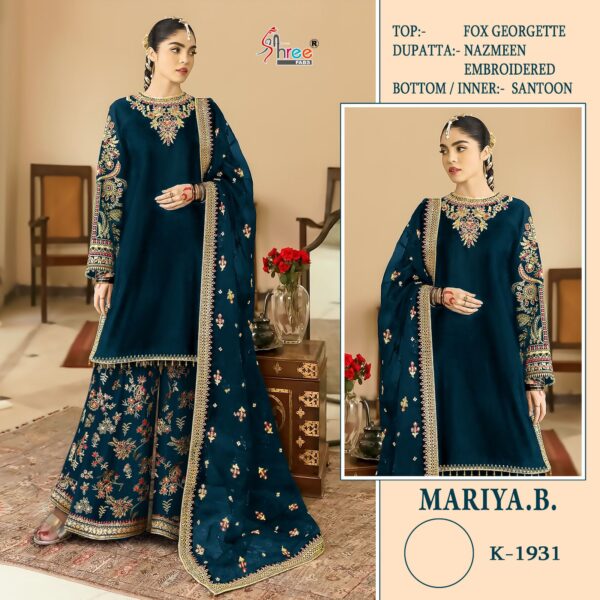 Shree K 1931 Georgette Pakistani Salwar Suit Collection - Image 5