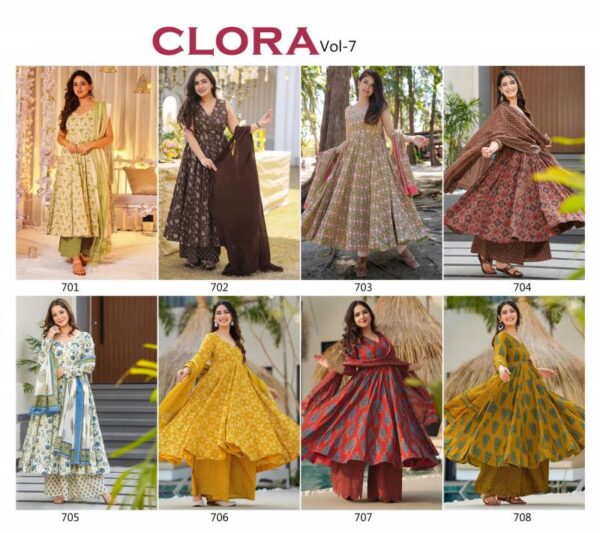 Clora Vol 7 Maslin Digital Printed Kurti Botton With Dupatta Collection - Image 10