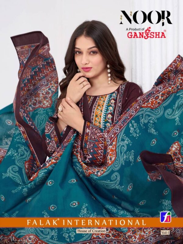 Ganesha Noor Vol 01 Printed Cotton Karachi Dress Material Collection