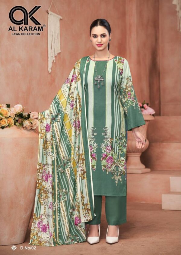 Al karam Kasida Vol 01 Karachi Cotton Dress Material Collection - Image 4