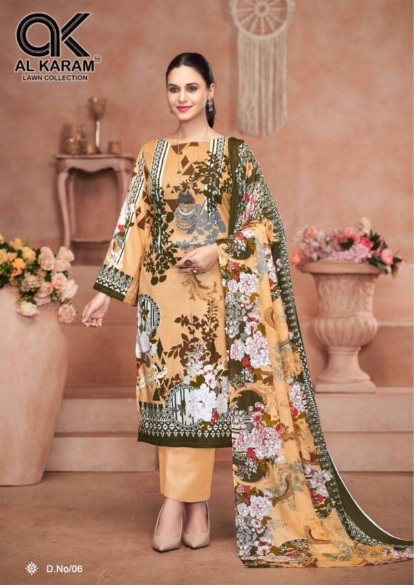 Al karam Kasida Vol 01 Karachi Cotton Dress Material Collection - Image 5