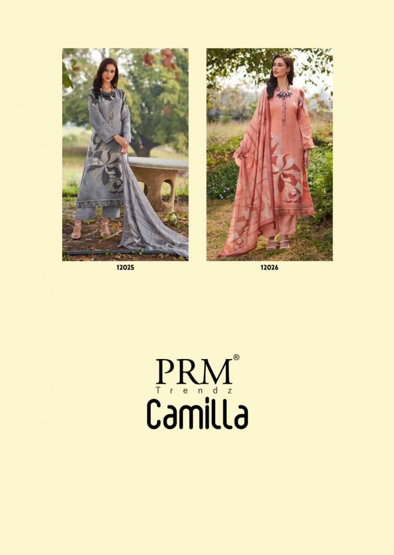 Prm Camilla Jam Cotton Digital Printed Dress Material Collection - Image 9