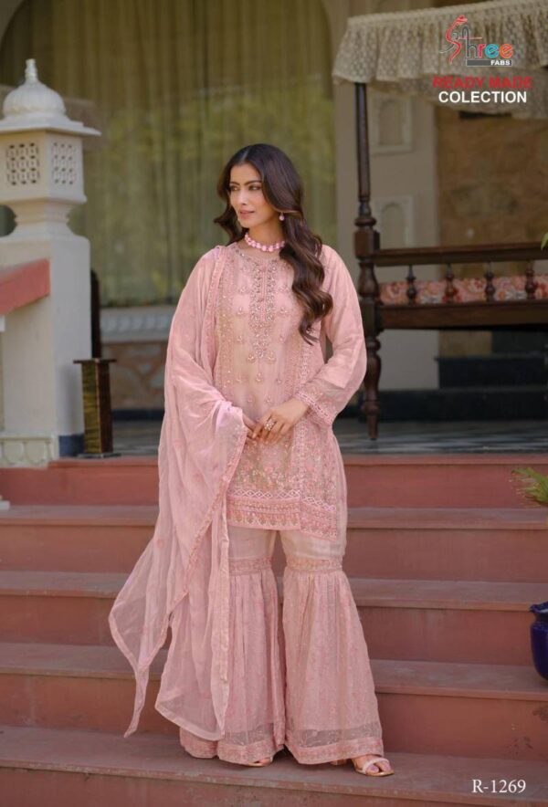 Shree R 1269 Chiffon Viscose Ready Made Pakistani Salwar Suits