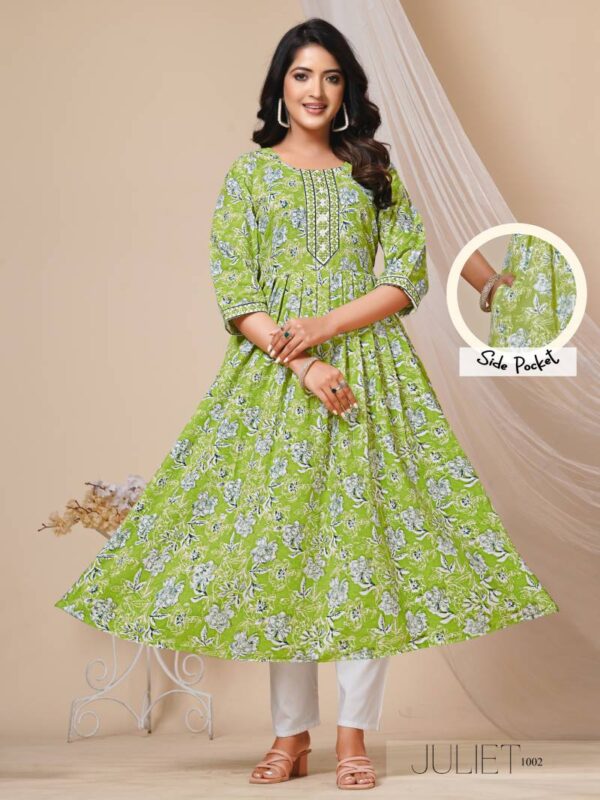Dee Pee Juliet Cotton Printed Kurti With Bottom Collection - Image 2