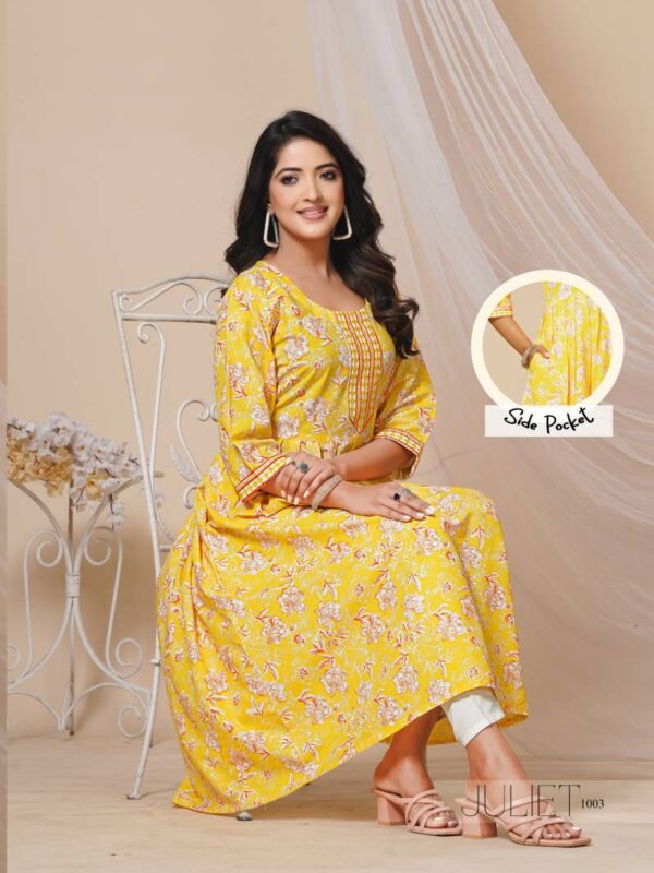 Dee Pee Juliet Cotton Printed Kurti With Bottom Collection - Image 5