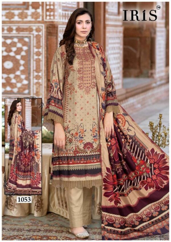 Iris Afsanah Vol 06 Karachi Cotton Dress Material Collection - Image 8