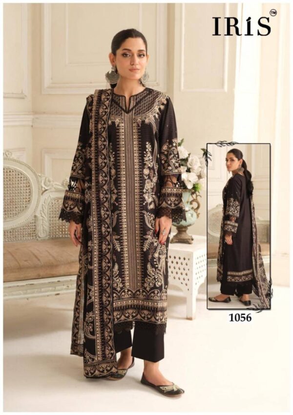 Iris Afsanah Vol 06 Karachi Cotton Dress Material Collection - Image 9