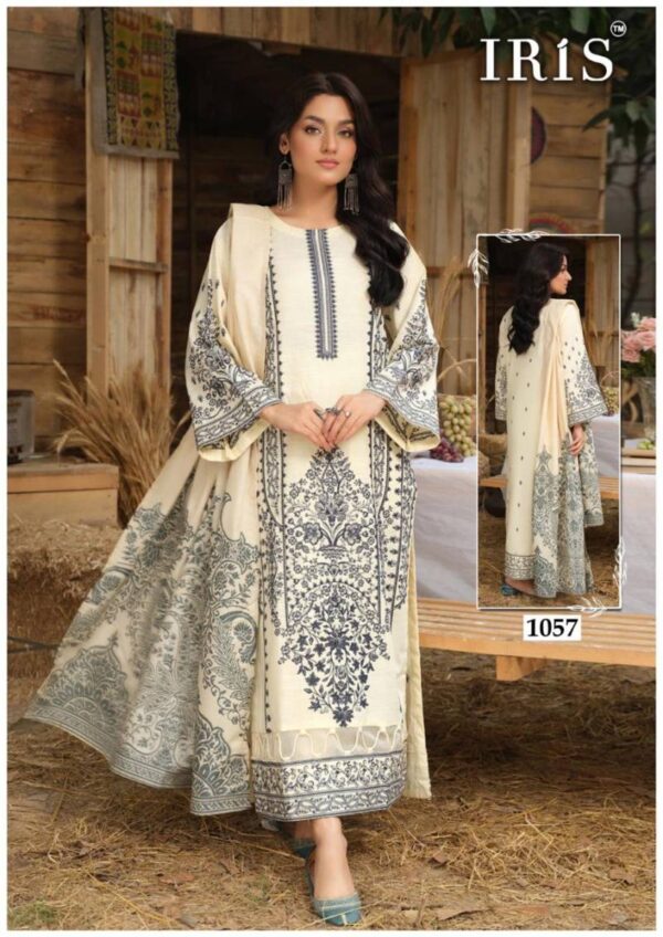 Iris Afsanah Vol 06 Karachi Cotton Dress Material Collection - Image 3