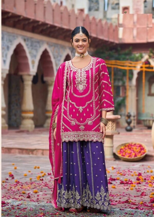 Kanak Sharara 1797 To 1999 Chinon Embroidered Stylish Suits Collection