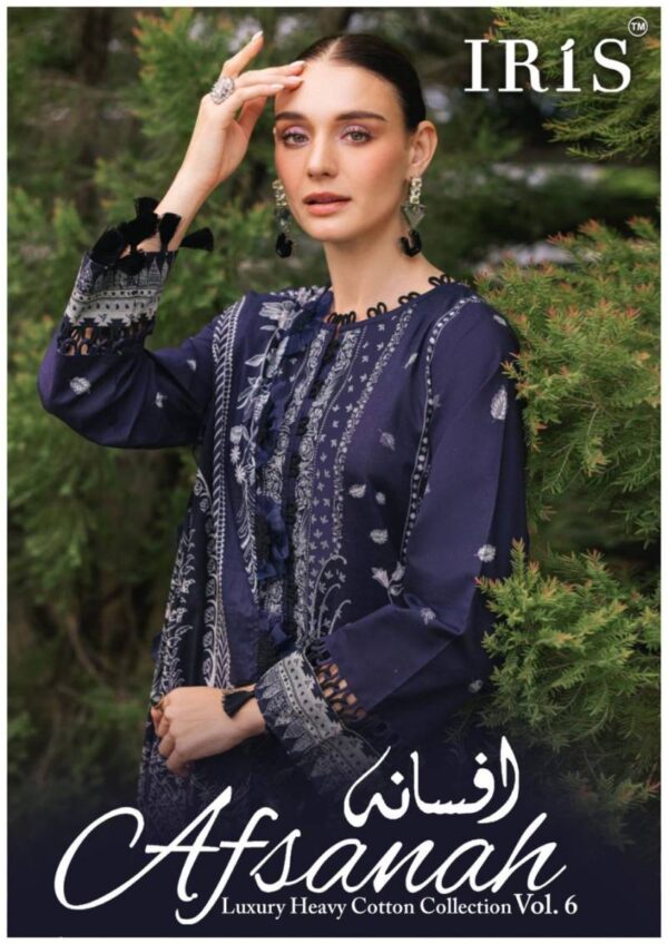 Iris Afsanah Vol 06 Karachi Cotton Dress Material Collection
