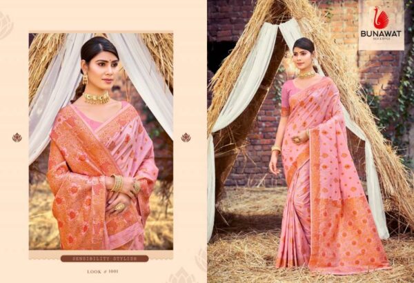 Bunawat Indra Dhanush Wedding Wear Silk Sarees Collection - Image 2